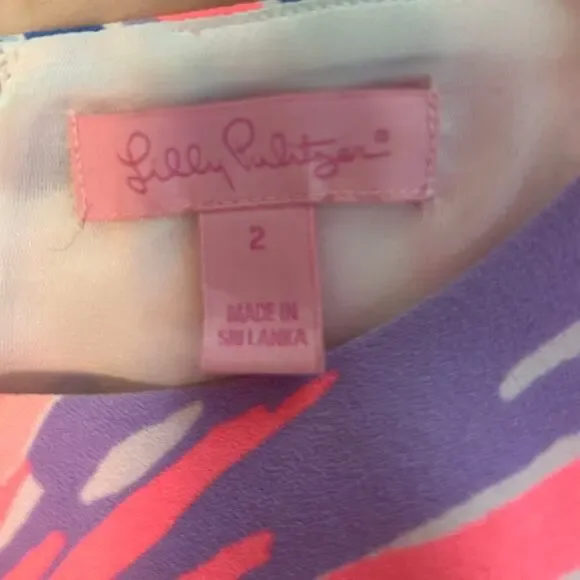 Lilly Pulitzer Tropical Print Romper – Size 2 - Picture 2 of 5